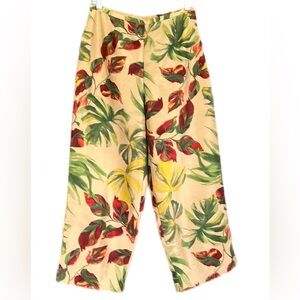 Vintage! Silk Club Collection 100% Silk Pants with Embroidery Size 6
